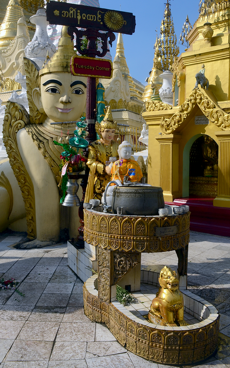 Planetary Posts around Shwedagon Pagoda
